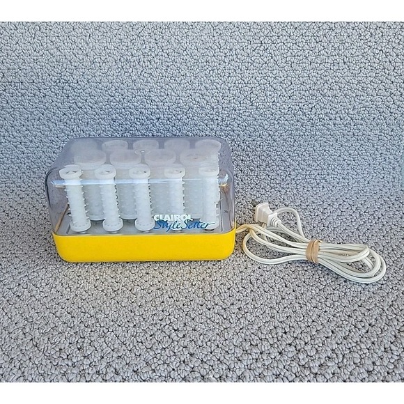 Clairol Style Setter C-14 Hairsetter Hot Rollers Electric Heat Curlers W Clips - Picture 2 of 7